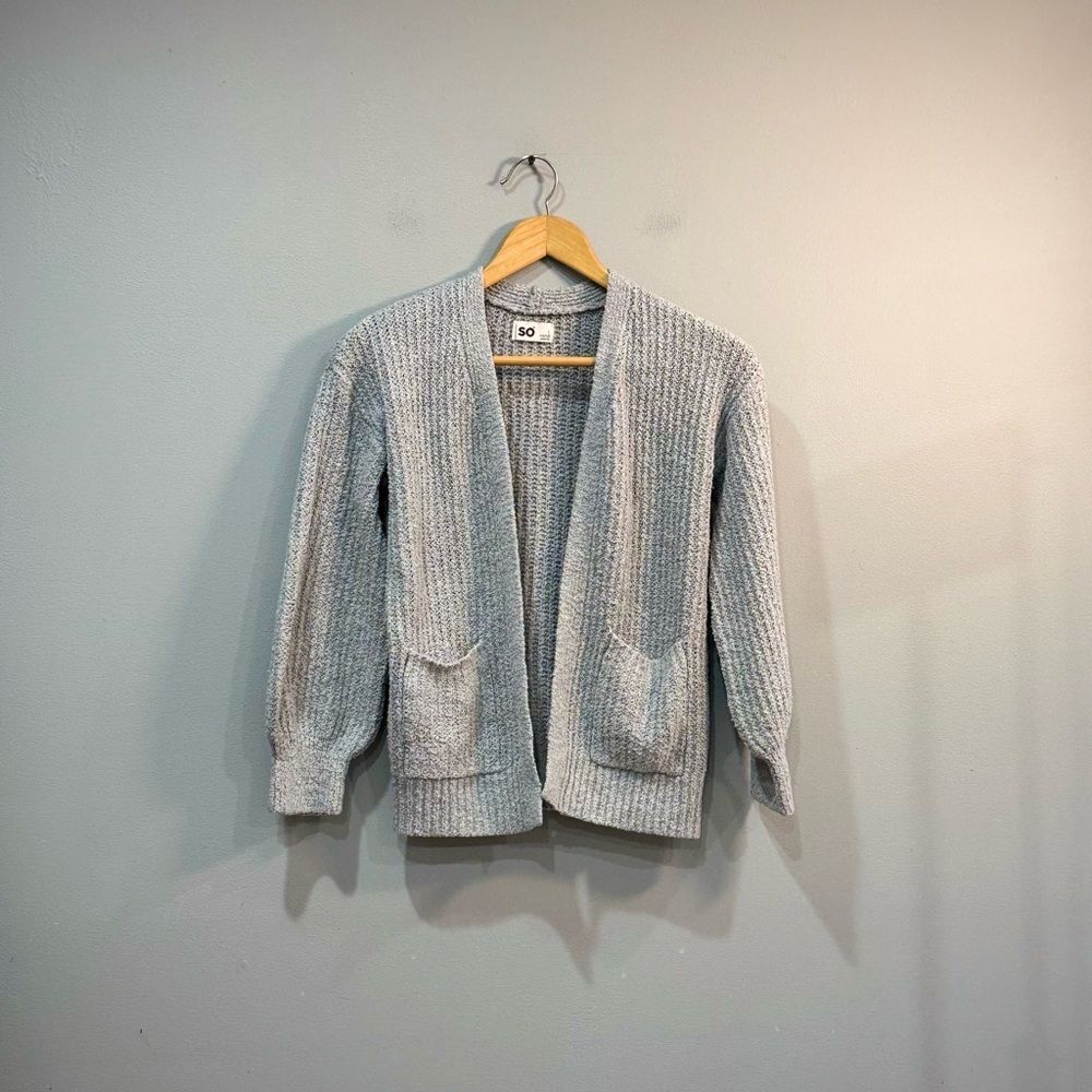 Girls’ Gray Sonoma Open Sweater Size 10/12 EUC